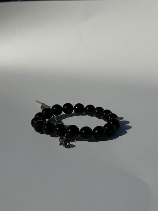 Black Obsidian Bracelet 12mm