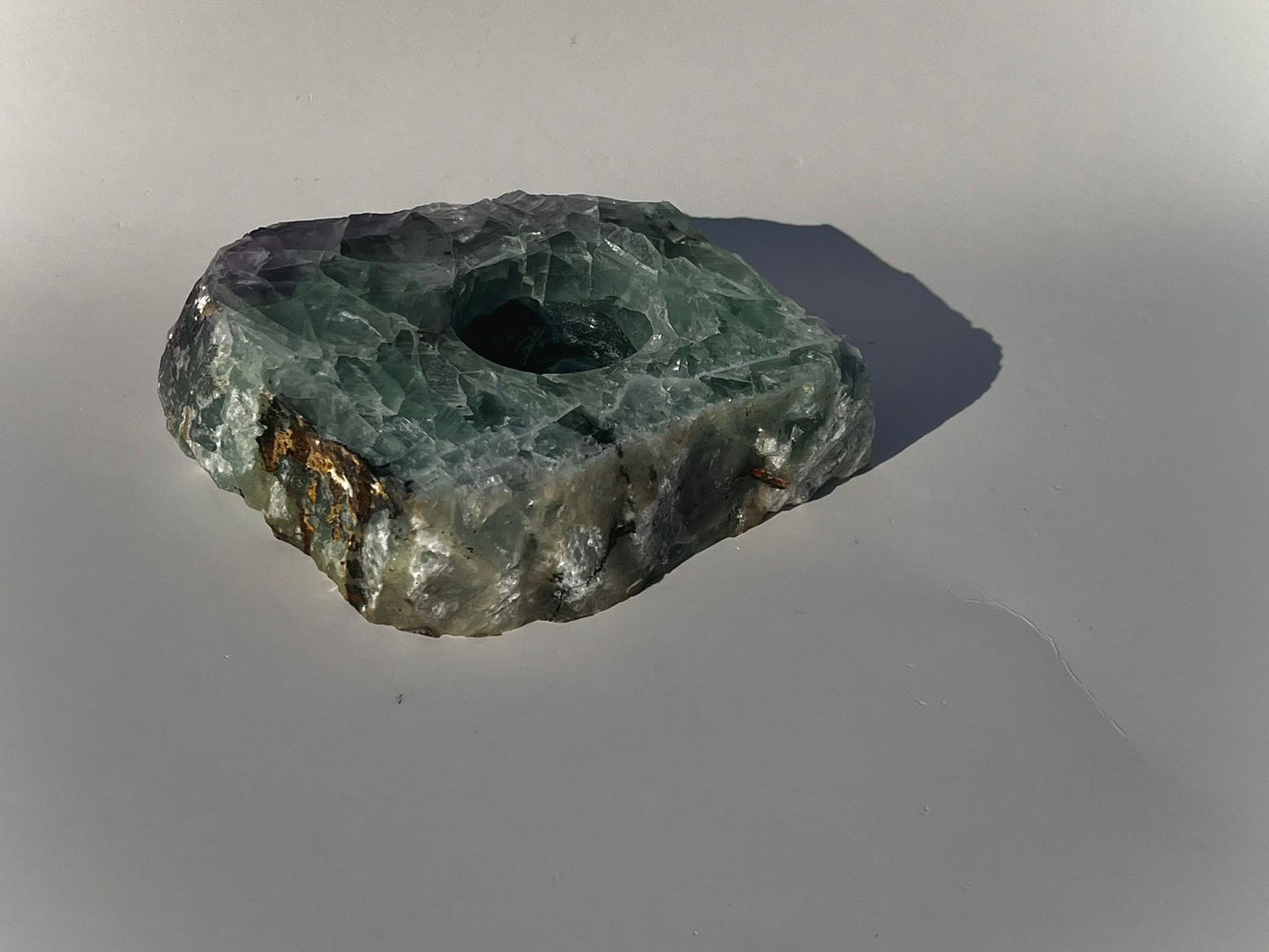 Fluorite Candle Holder