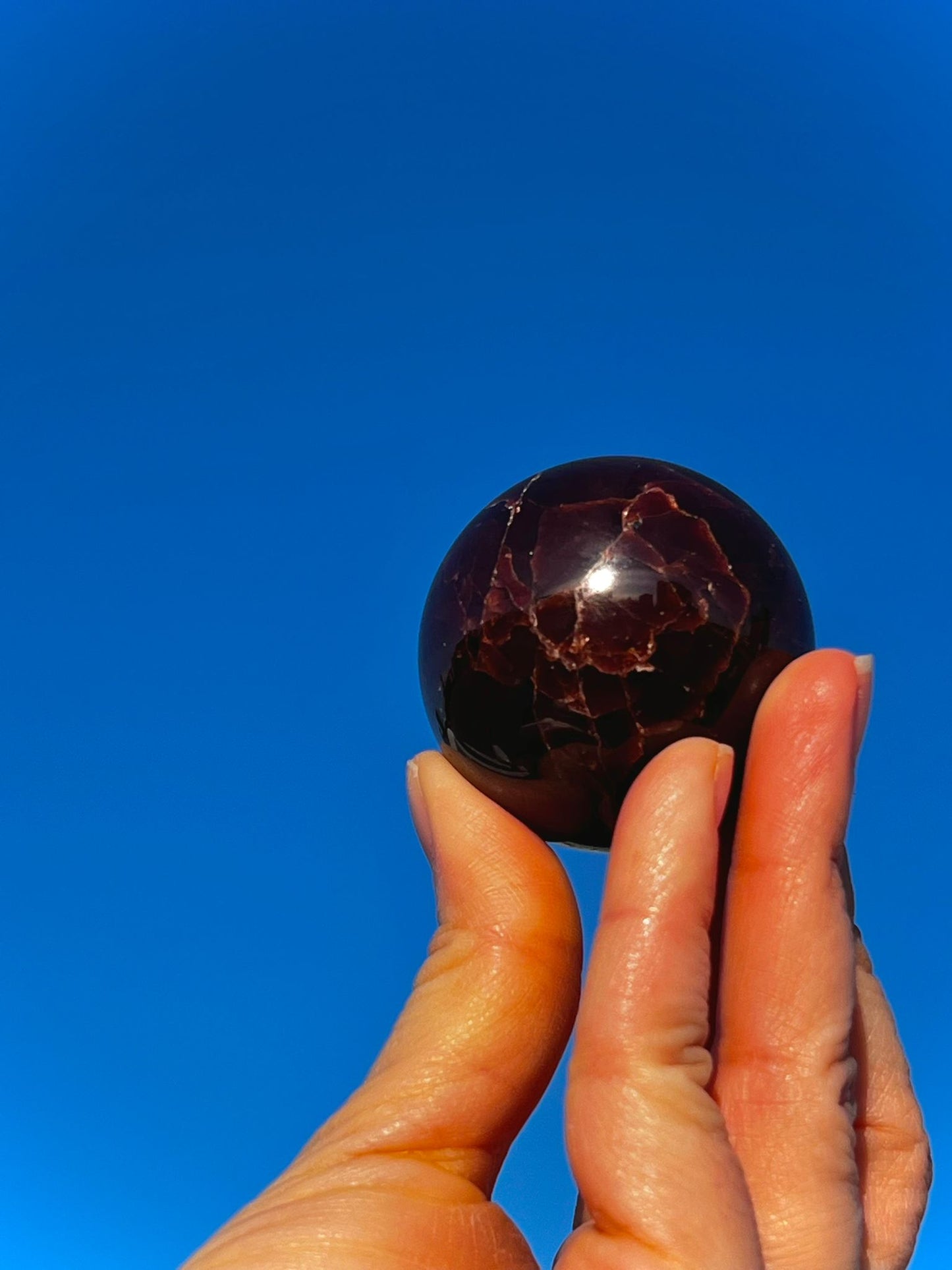 Star Indigo Garnet Sphere