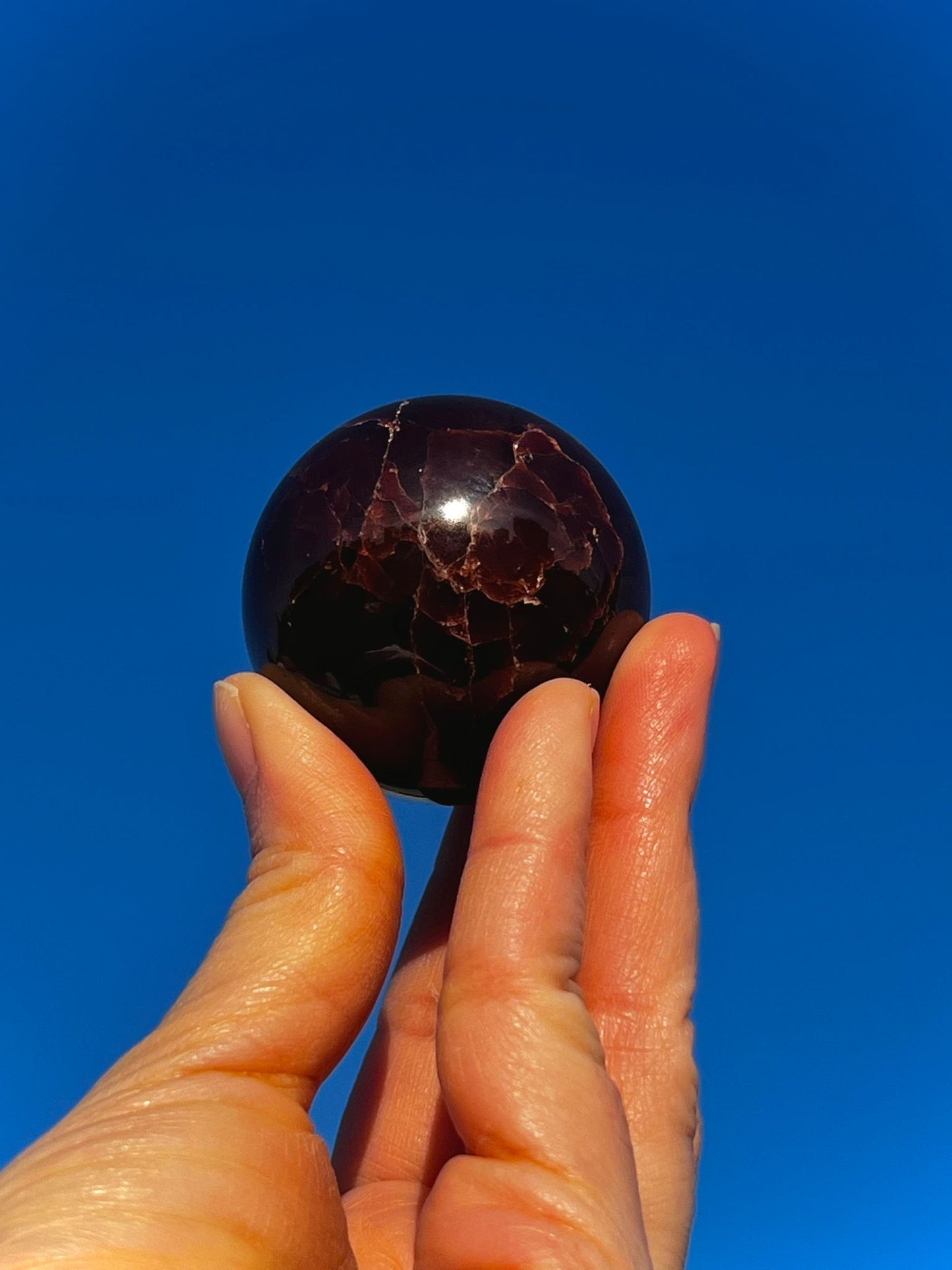 Star Indigo Garnet Sphere