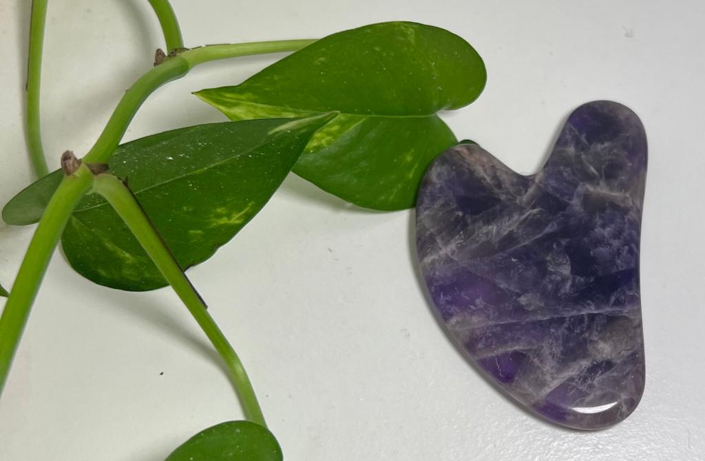 Amethyst Chevron Gua Sha Board Facial Tool