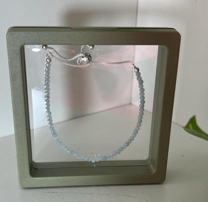 Aquamarine Sterling Silver Bracelet