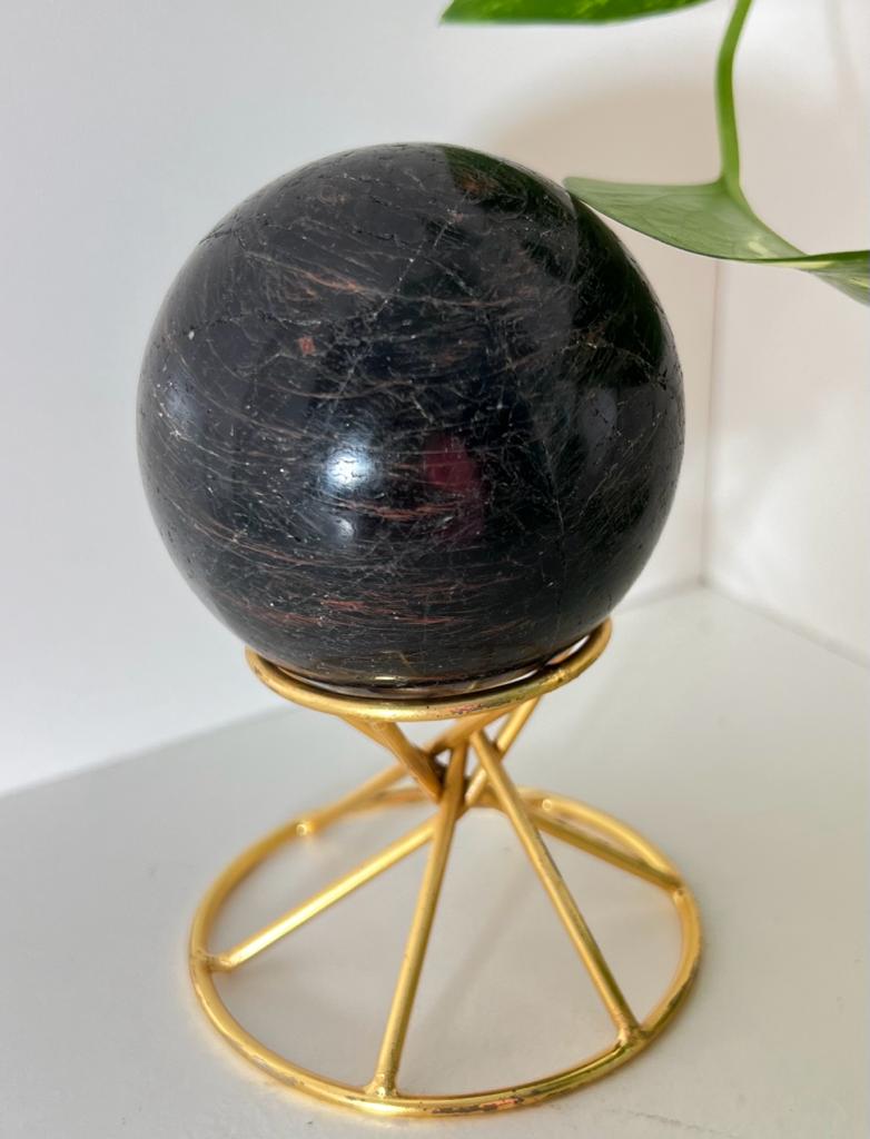 Tourmaline & Hematite Sphere SM3