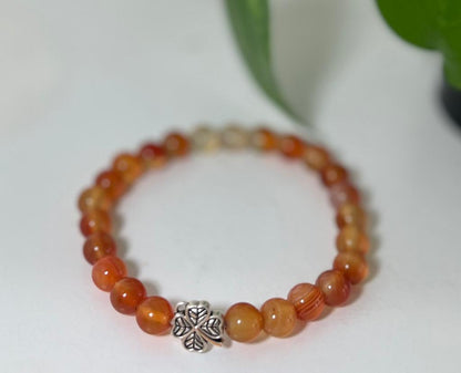 Carnelian 8mm Bead Bracelet