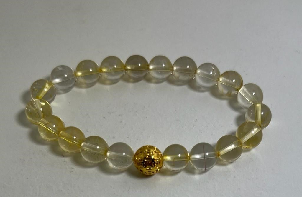 Citrine Bead Bracelet