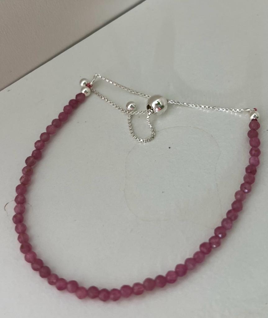 Pink Tourmaline Sterling Silver