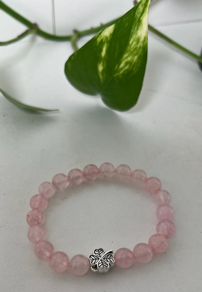 Rose Quartz 8mm Bead Bracelet