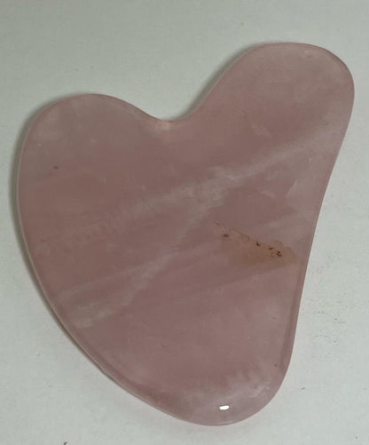 Rose Quartz Gua Sha Board Facial Tool