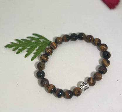 Tiger's Eye 8mm  Bead Bracelet